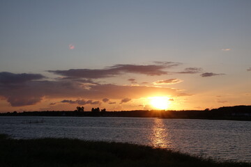Naklejka premium Abend bei Mursewiek, Ruegen