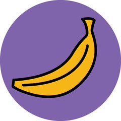 Banana Vector Icon
