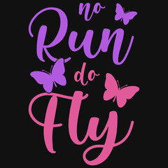 Obraz premium Butterflies typographic tshirt design