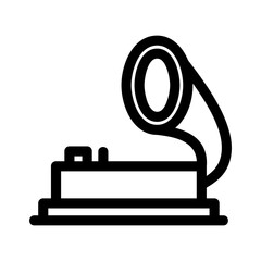 victrola icon or logo isolated sign symbol vector illustration - high quality black style vector icons