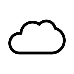 cloud icon or logo isolated sign symbol vector illustration - high quality black style vector icons