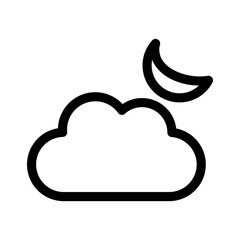 cloud icon or logo isolated sign symbol vector illustration - high quality black style vector icons