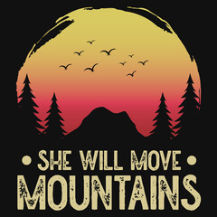 Mountain adventures tshirt design