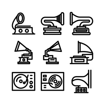 victrola icon or logo isolated sign symbol vector illustration - high quality black style vector icons