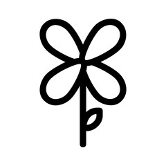 flower icon or logo isolated sign symbol vector illustration - high quality black style vector icons