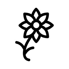 Obraz premium flower icon or logo isolated sign symbol vector illustration - high quality black style vector icons
