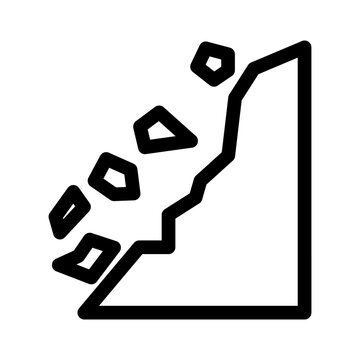 recommend clip art: landslide icon or logo isolated sign symbol vector illustration - high quality black style vector icons