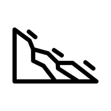recommend clip art: landslide icon or logo isolated sign symbol vector illustration - high quality black style vector icons