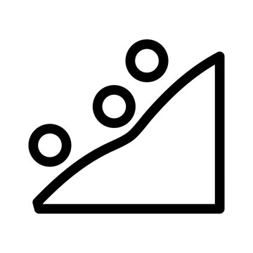 recommend clip art: landslide icon or logo isolated sign symbol vector illustration - high quality black style vector icons