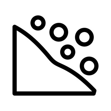 recommend clip art: landslide icon or logo isolated sign symbol vector illustration - high quality black style vector icons