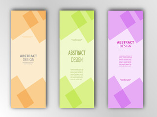 Set abstract background. Template for the cover, banner and creative design. Scalable vector illustration. Simple design.