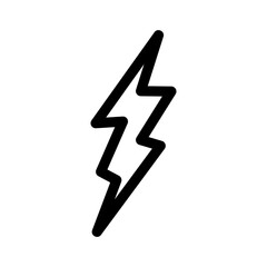 lightning icon or logo isolated sign symbol vector illustration - high quality black style vector icons