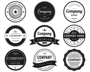 Obraz premium Set of vintage logos, labels.