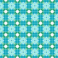 Oriental arabesque hand drawn border. Green