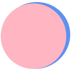 3D Retro Colorful Geometric Circle Shape