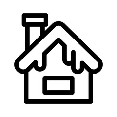 snow house icon or logo isolated sign symbol vector illustration - high quality black style vector icons