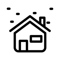 snow house icon or logo isolated sign symbol vector illustration - high quality black style vector icons