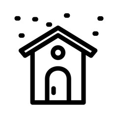 snow house icon or logo isolated sign symbol vector illustration - high quality black style vector icons