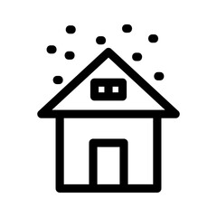 snow house icon or logo isolated sign symbol vector illustration - high quality black style vector icons