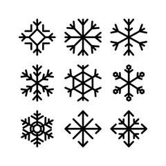 snow icon or logo isolated sign symbol vector illustration - high quality black style vector icons