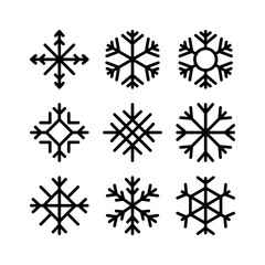 snow icon or logo isolated sign symbol vector illustration - high quality black style vector icons