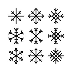 snow icon or logo isolated sign symbol vector illustration - high quality black style vector icons