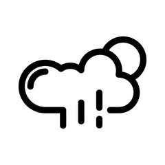 summer rain icon or logo isolated sign symbol vector illustration - high quality black style vector icons
