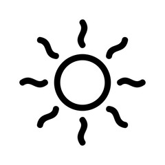 sunny day icon or logo isolated sign symbol vector illustration - high quality black style vector icons