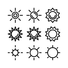 sunny day icon or logo isolated sign symbol vector illustration - high quality black style vector icons