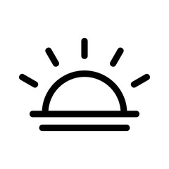 sunrise icon or logo isolated sign symbol vector illustration - high quality black style vector icons