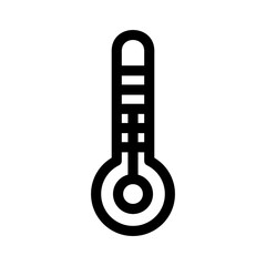 thermometer icon or logo isolated sign symbol vector illustration - high quality black style vector icons