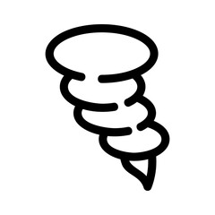 tornado icon or logo isolated sign symbol vector illustration - high quality black style vector icons