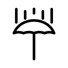 umbrella rain icon or logo isolated sign symbol vector illustration - high quality black style vector icons