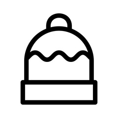 warm hat icon or logo isolated sign symbol vector illustration - high quality black style vector icons