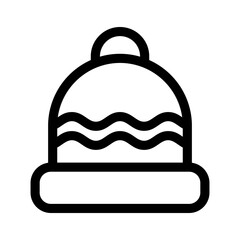 warm hat icon or logo isolated sign symbol vector illustration - high quality black style vector icons