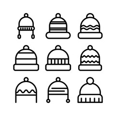 warm hat icon or logo isolated sign symbol vector illustration - high quality black style vector icons