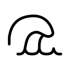 wave icon or logo isolated sign symbol vector illustration - high quality black style vector icons