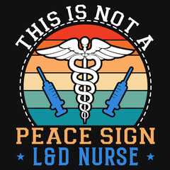 Nurse vintage tshirt design