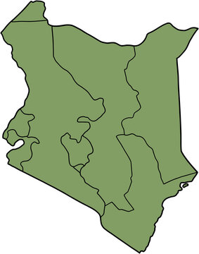 recommend clip art: doodle freehand drawing of kenya map.