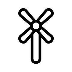 Obraz premium windmill icon or logo isolated sign symbol vector illustration - high quality black style vector icons