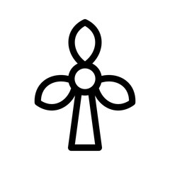 windmill icon or logo isolated sign symbol vector illustration - high quality black style vector icons