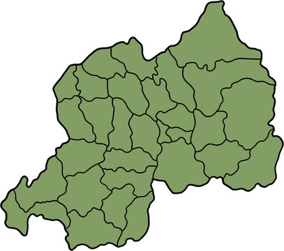 recommend clip art: doodle freehand drawing of rwanda map.