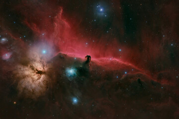 Horse head nebula a deep sky object in constellation Orion IC434