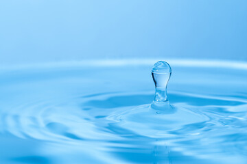 美しい水滴のアクション