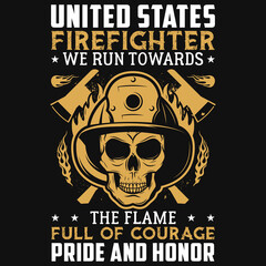 Firefighter tshirt design