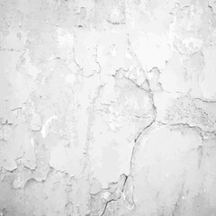 Close-up of the texture of gray peeling plaster. An old plastered wall