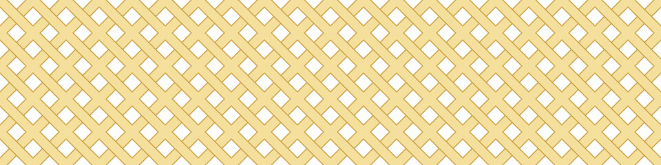 Seamless gold pattern on a white background. Golden weave. Illustration for backgrounds, banners, advertising and creative design