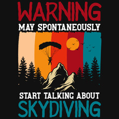 Skydiving tshirt design