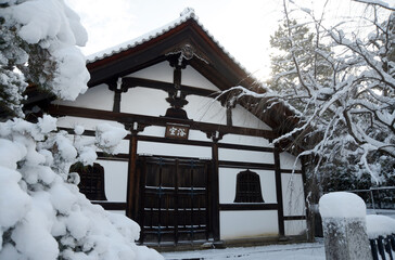 雪の建仁寺　浴室　京都市東山区