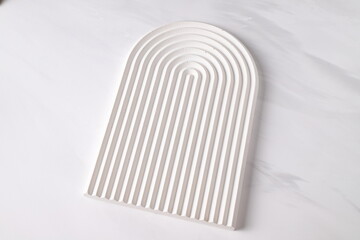 Blank white arch wave, mockup stand